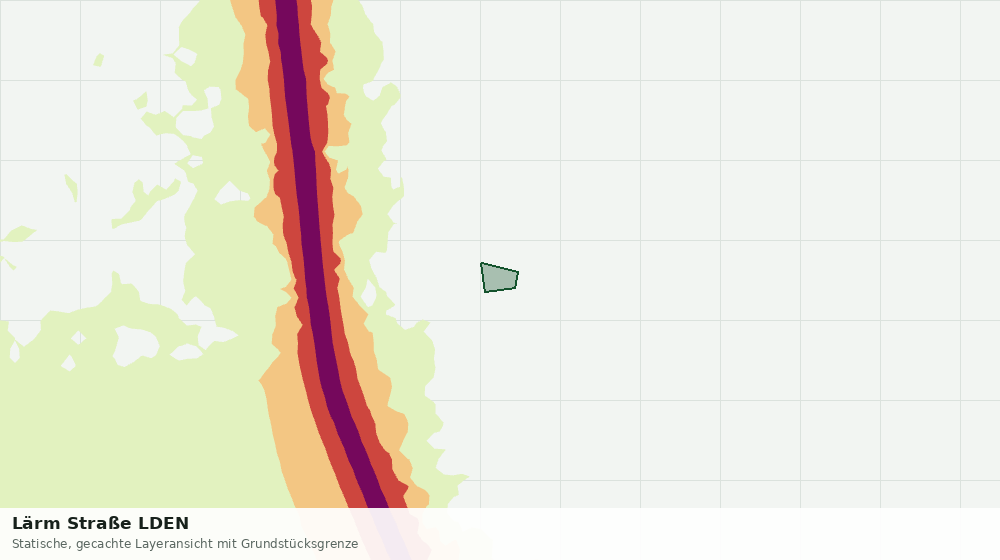 Statische Kartenansicht: Lärm Straße LDEN