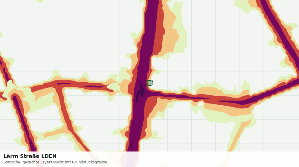 Statische Kartenansicht: Lärm Straße LDEN