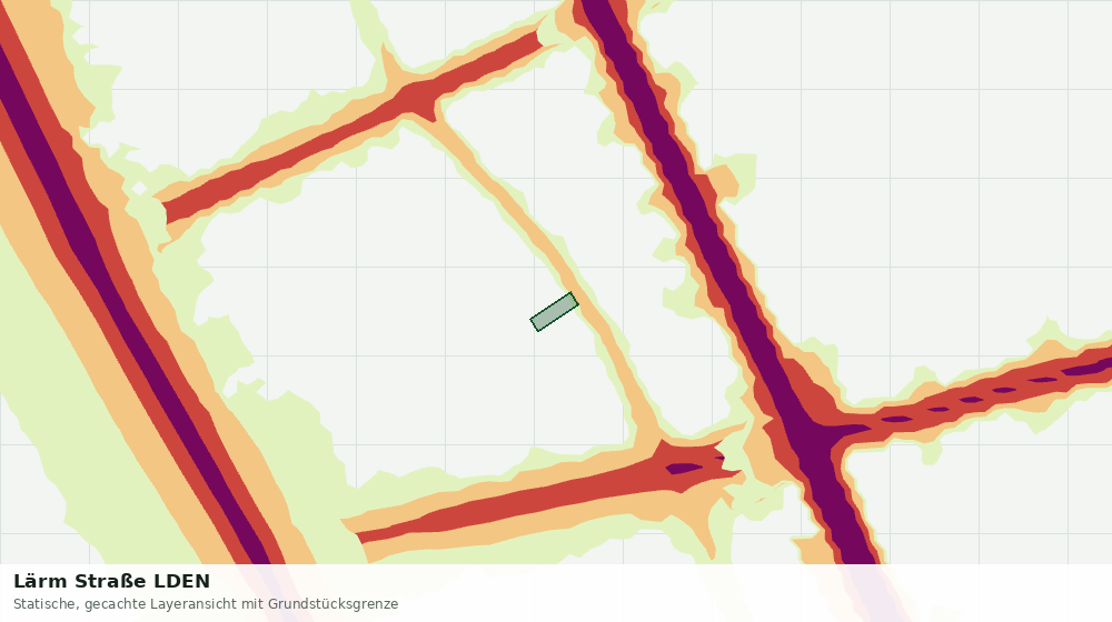 Statische Kartenansicht: Lärm Straße LDEN