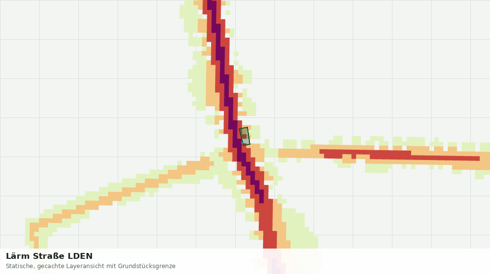 Statische Kartenansicht: Lärm Straße LDEN