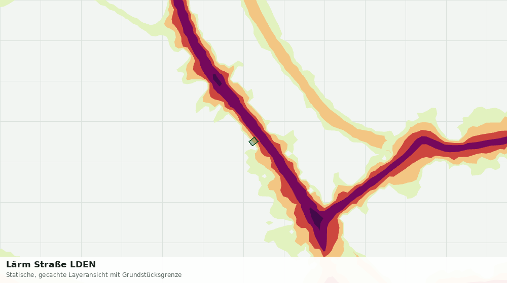 Statische Kartenansicht: Lärm Straße LDEN