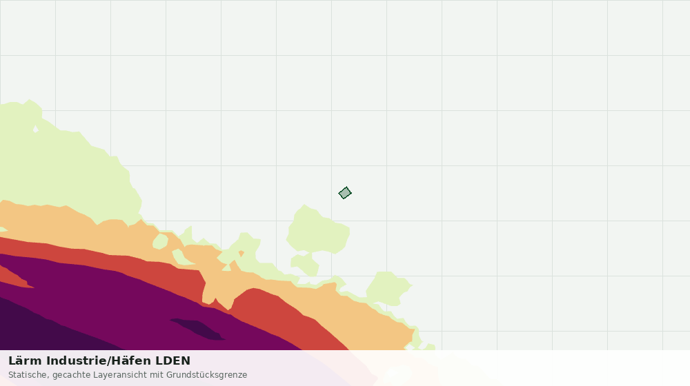 Statische Kartenansicht: Lärm Industrie/Häfen LDEN