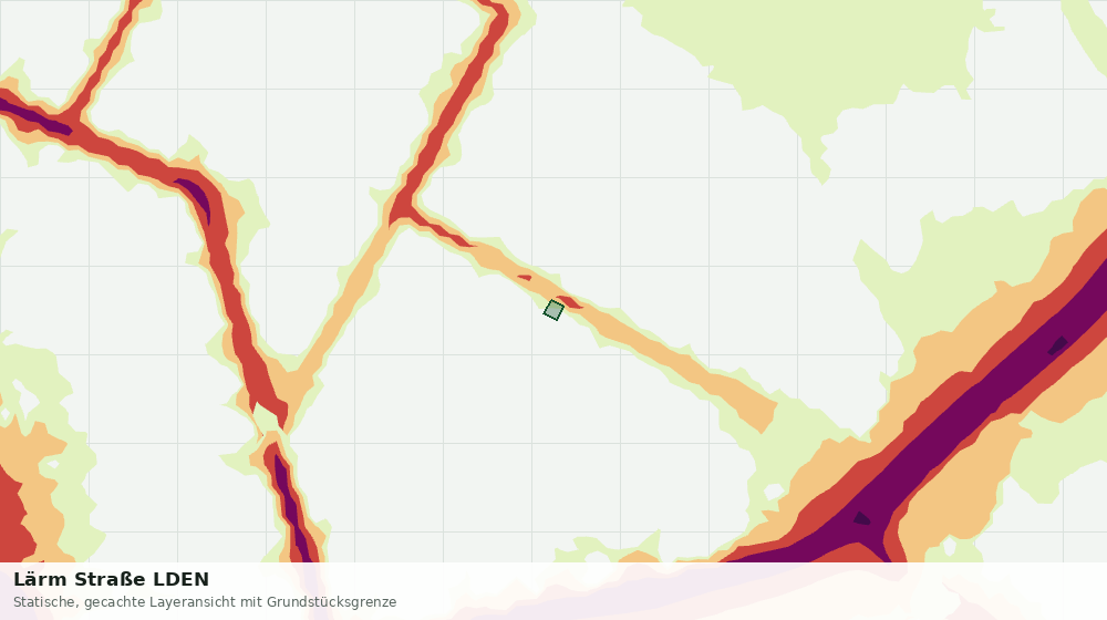 Statische Kartenansicht: Lärm Straße LDEN