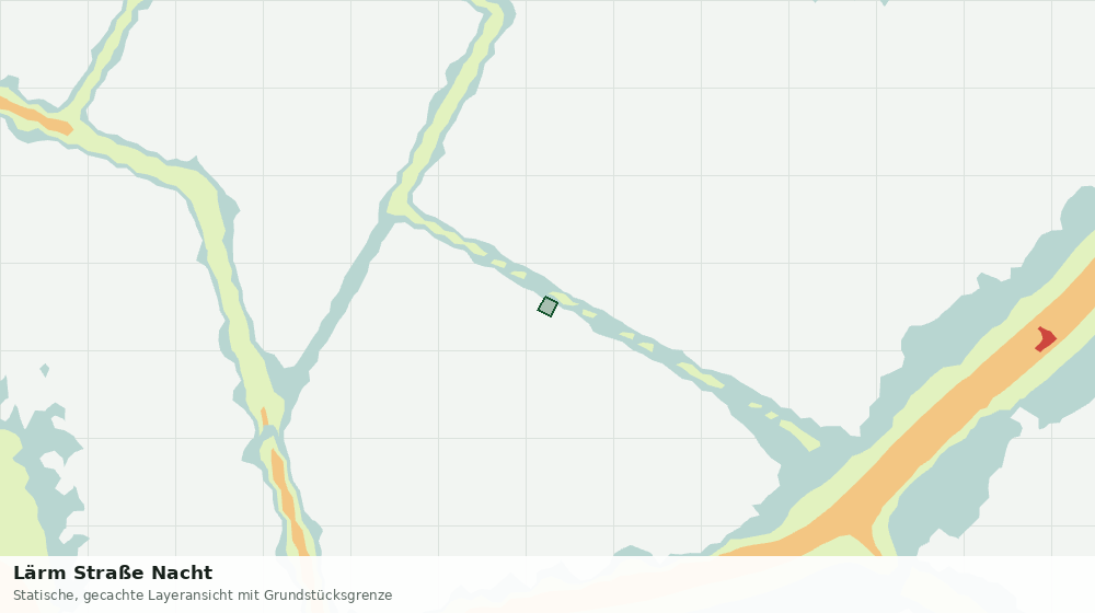 Statische Kartenansicht: Lärm Straße Nacht