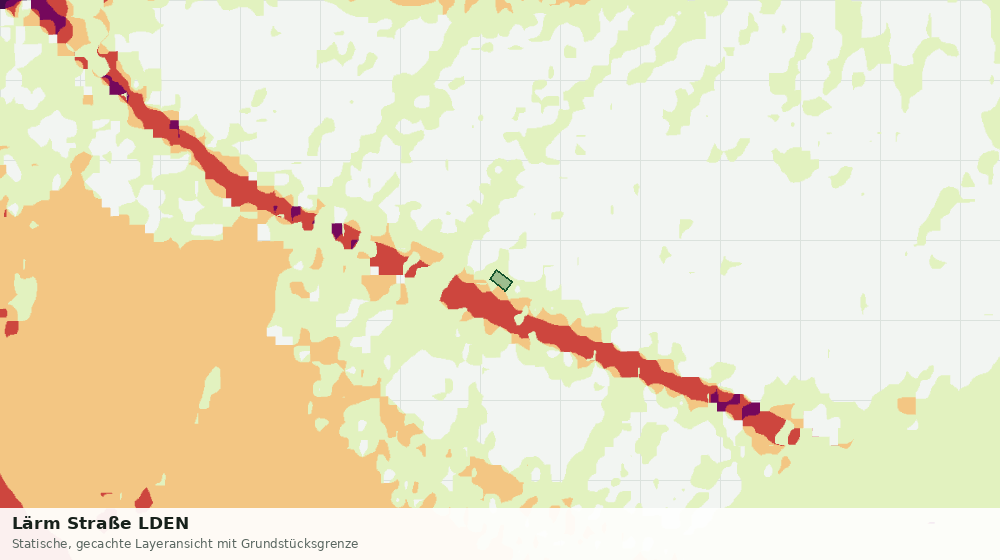 Statische Kartenansicht: Lärm Straße LDEN