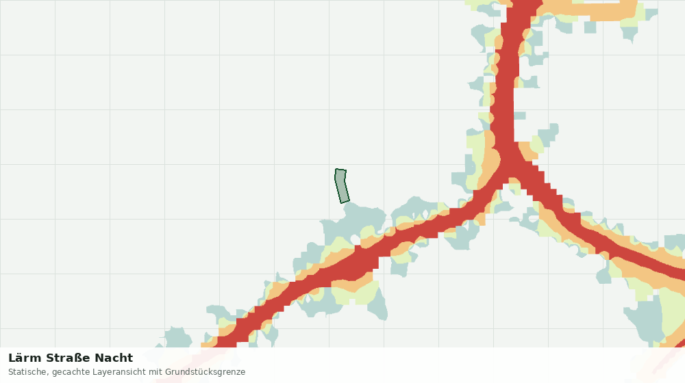Statische Kartenansicht: Lärm Straße Nacht