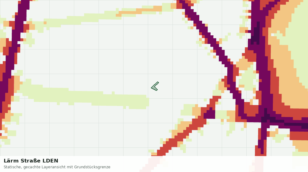 Statische Kartenansicht: Lärm Straße LDEN