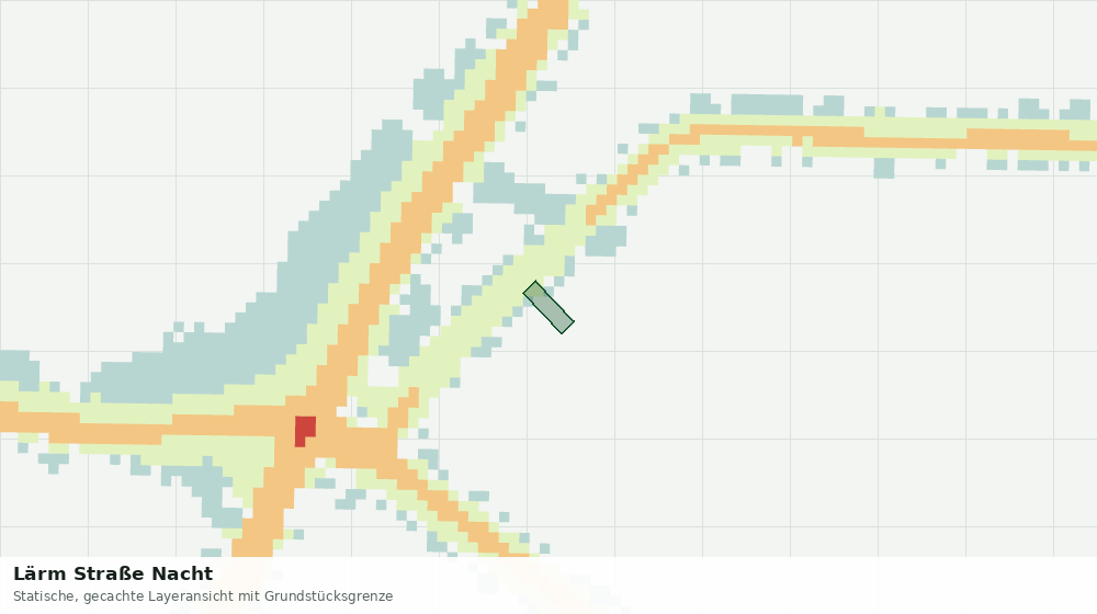 Statische Kartenansicht: Lärm Straße Nacht