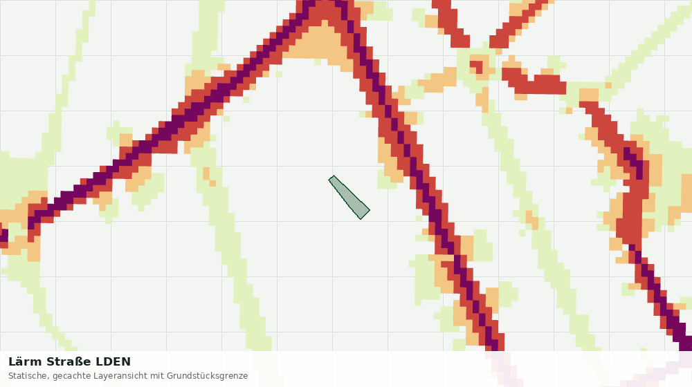 Statische Kartenansicht: Lärm Straße LDEN