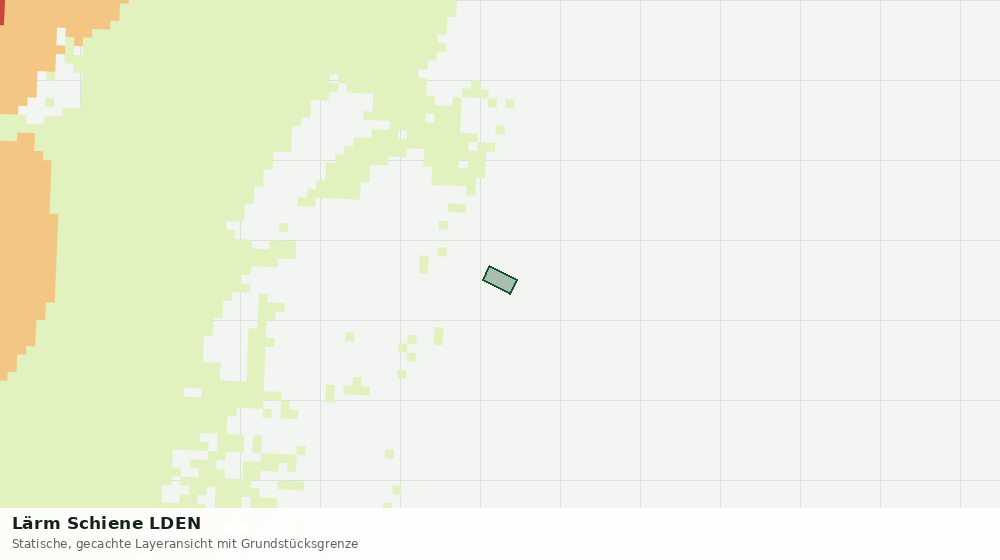 Statische Kartenansicht: Lärm Schiene LDEN