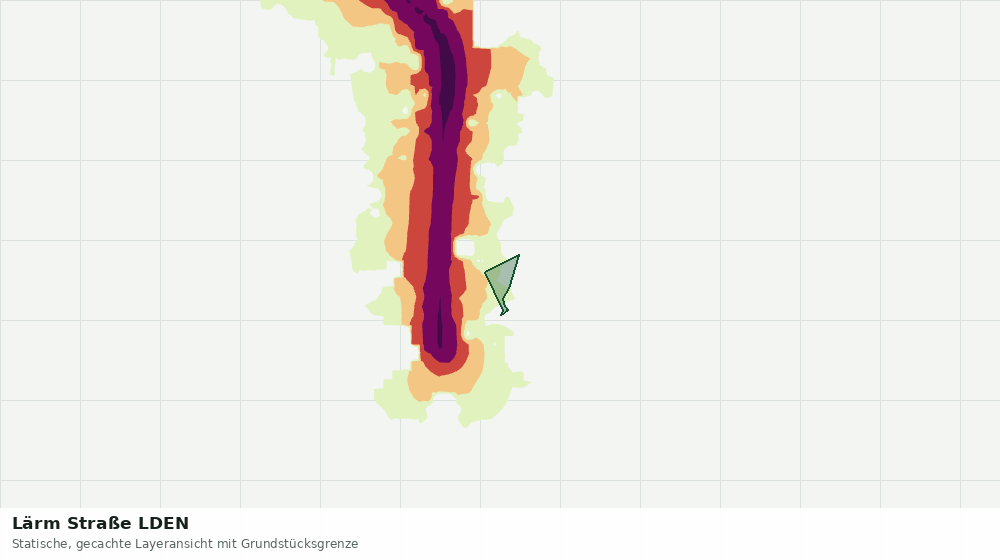 Statische Kartenansicht: Lärm Straße LDEN