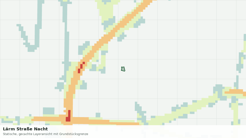Statische Kartenansicht: Lärm Straße Nacht