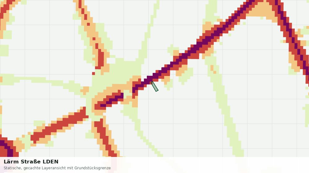 Statische Kartenansicht: Lärm Straße LDEN