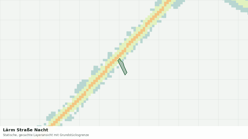 Statische Kartenansicht: Lärm Straße Nacht