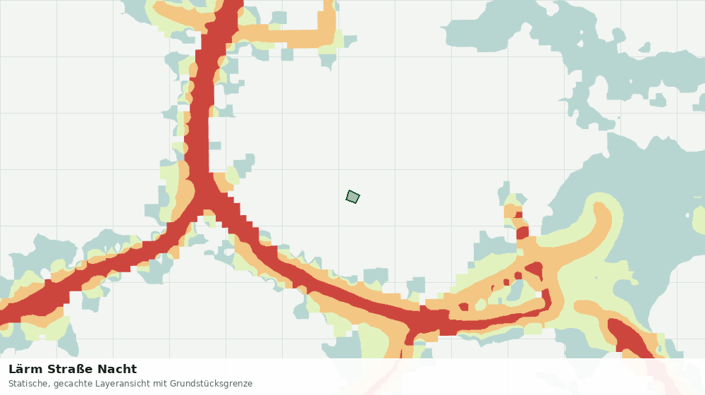 Statische Kartenansicht: Lärm Straße Nacht