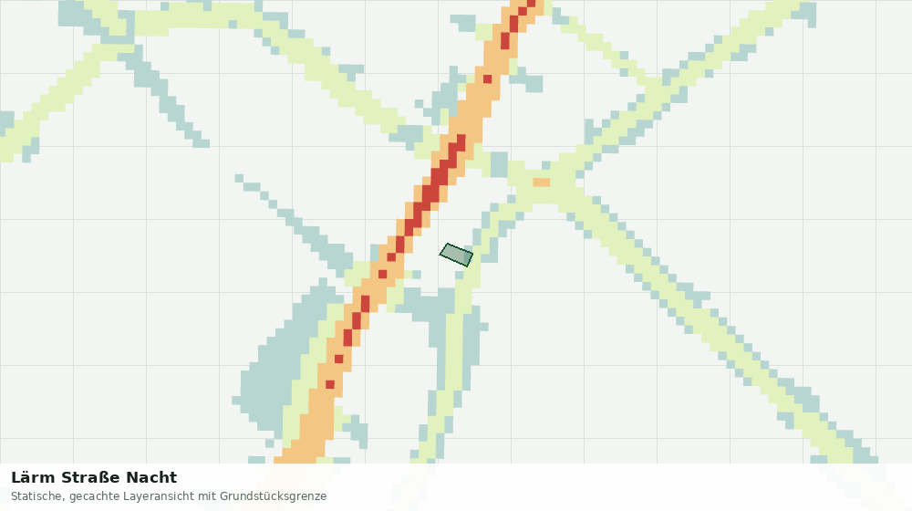 Statische Kartenansicht: Lärm Straße Nacht