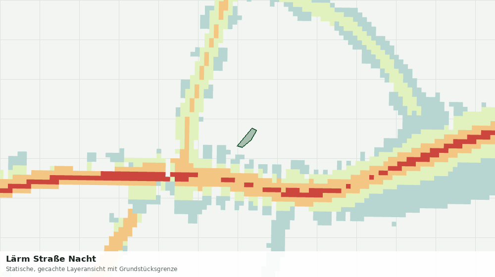 Statische Kartenansicht: Lärm Straße Nacht