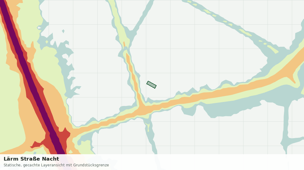 Statische Kartenansicht: Lärm Straße Nacht