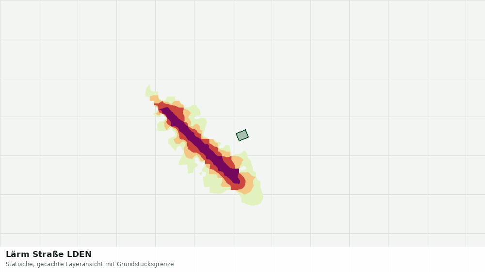 Statische Kartenansicht: Lärm Straße LDEN
