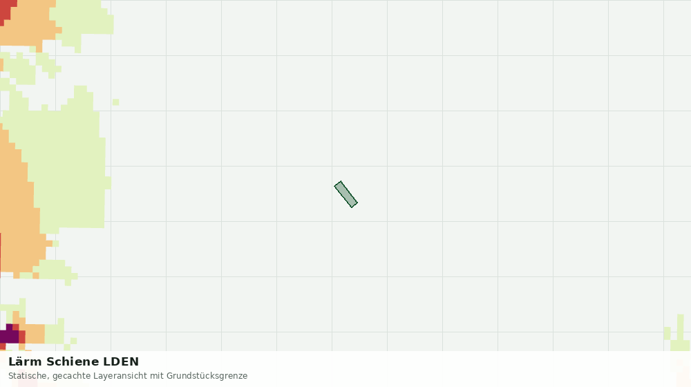 Statische Kartenansicht: Lärm Schiene LDEN
