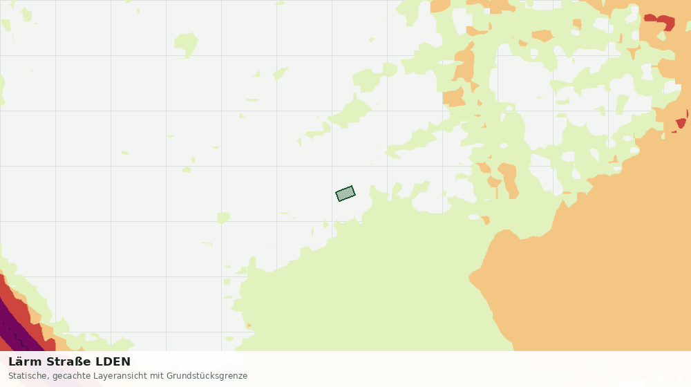 Statische Kartenansicht: Lärm Straße LDEN