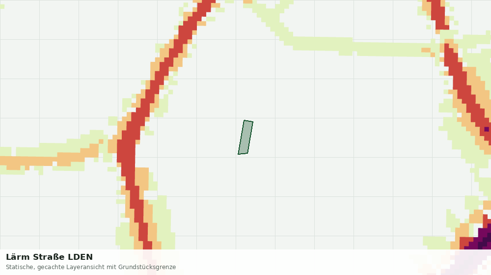 Statische Kartenansicht: Lärm Straße LDEN
