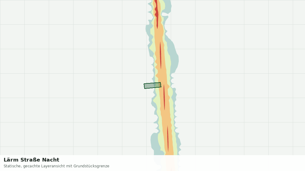 Statische Kartenansicht: Lärm Straße Nacht
