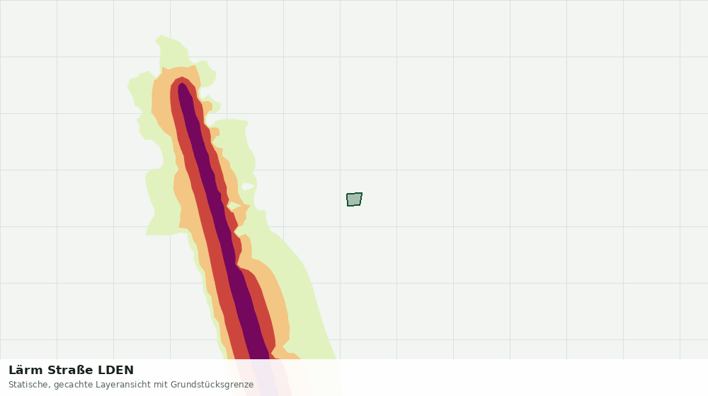Statische Kartenansicht: Lärm Straße LDEN