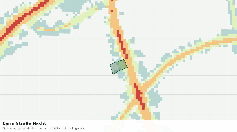 Statische Kartenansicht: Lärm Straße Nacht