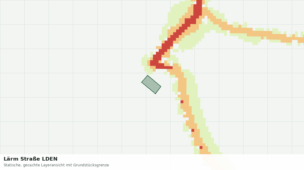Statische Kartenansicht: Lärm Straße LDEN