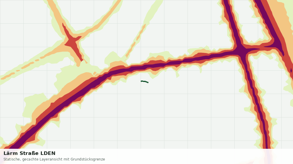 Statische Kartenansicht: Lärm Straße LDEN