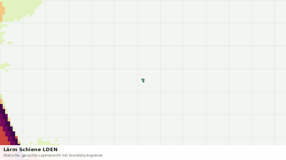 Statische Kartenansicht: Lärm Schiene LDEN
