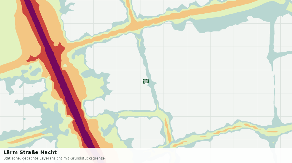 Statische Kartenansicht: Lärm Straße Nacht