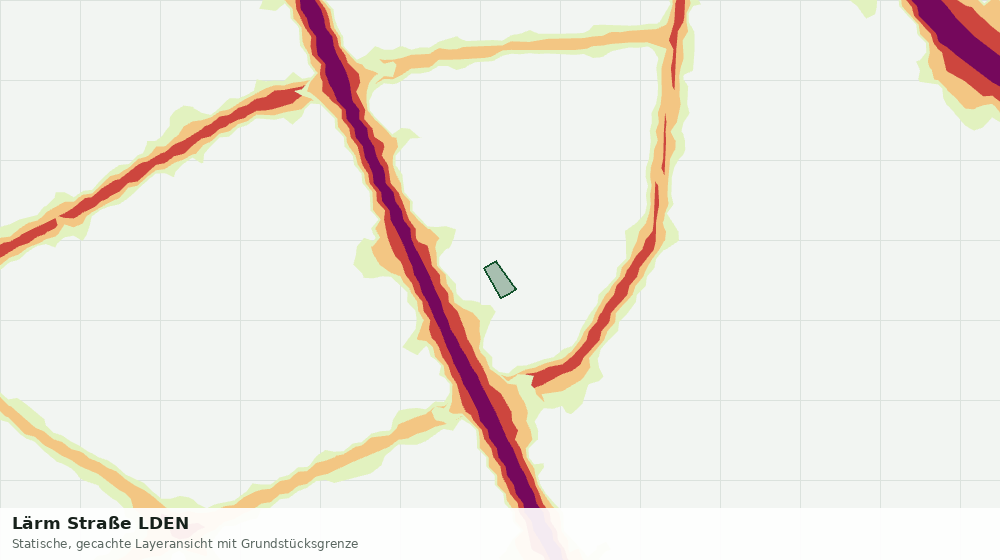 Statische Kartenansicht: Lärm Straße LDEN