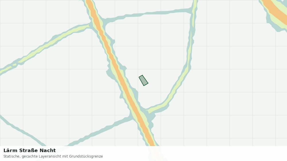 Statische Kartenansicht: Lärm Straße Nacht