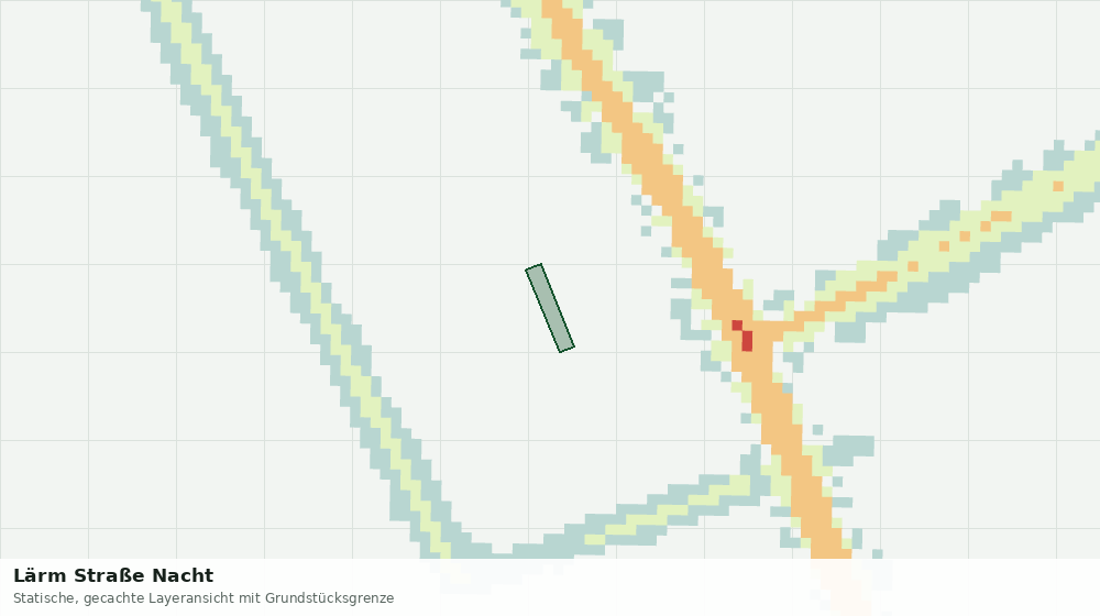 Statische Kartenansicht: Lärm Straße Nacht