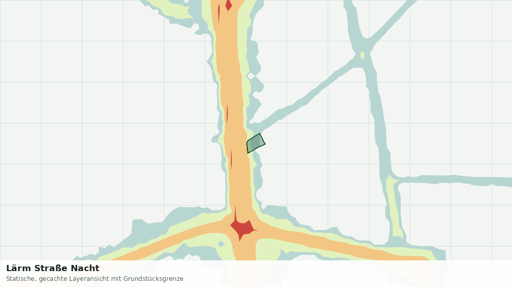 Statische Kartenansicht: Lärm Straße Nacht