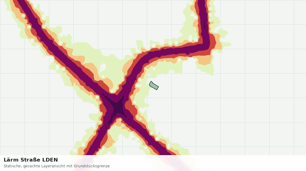 Statische Kartenansicht: Lärm Straße LDEN