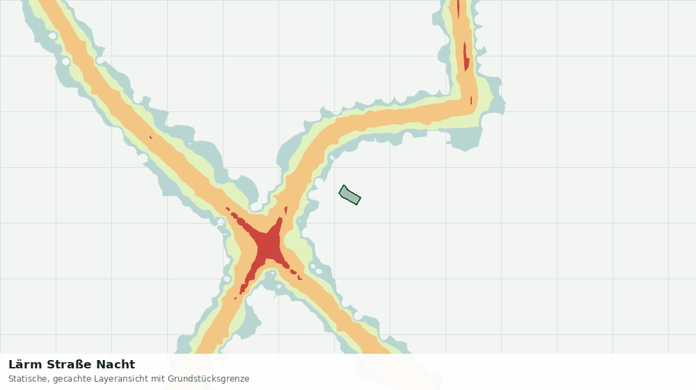 Statische Kartenansicht: Lärm Straße Nacht