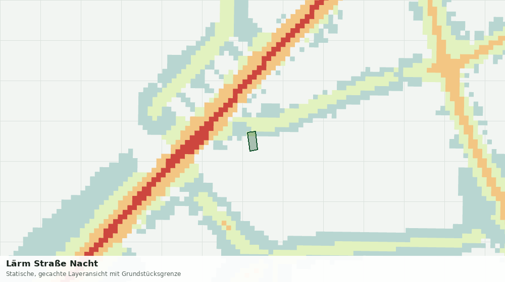 Statische Kartenansicht: Lärm Straße Nacht