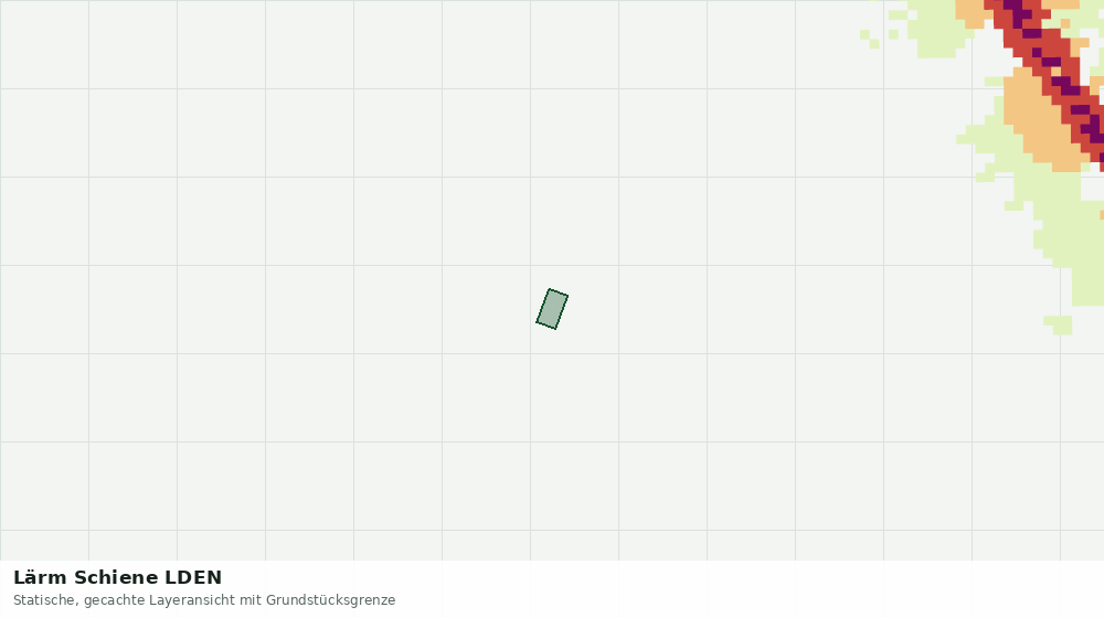Statische Kartenansicht: Lärm Schiene LDEN
