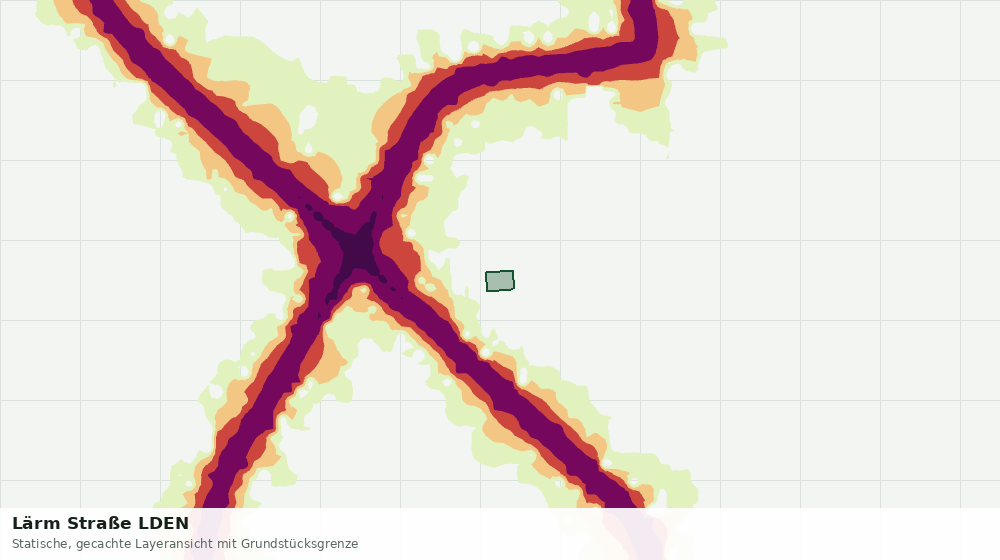 Statische Kartenansicht: Lärm Straße LDEN