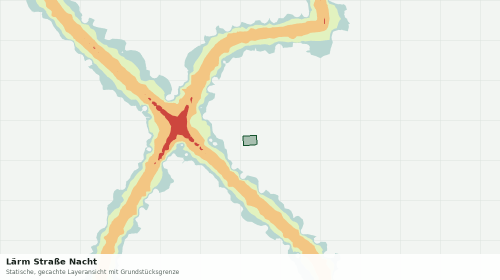 Statische Kartenansicht: Lärm Straße Nacht
