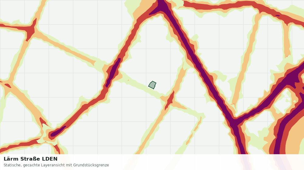 Statische Kartenansicht: Lärm Straße LDEN