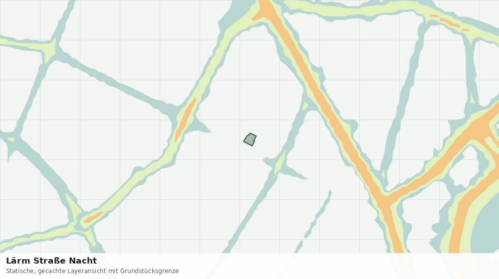 Statische Kartenansicht: Lärm Straße Nacht