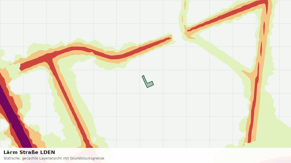 Statische Kartenansicht: Lärm Straße LDEN