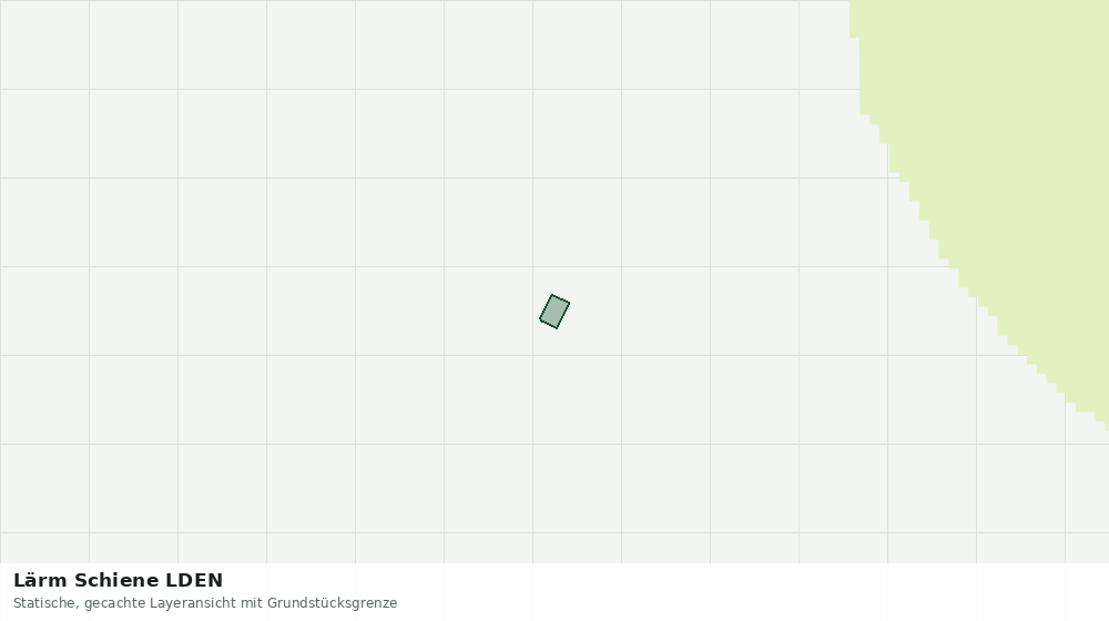 Statische Kartenansicht: Lärm Schiene LDEN