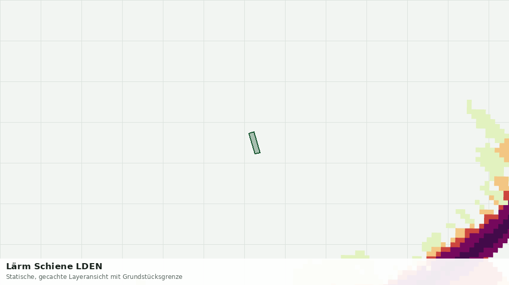 Statische Kartenansicht: Lärm Schiene LDEN
