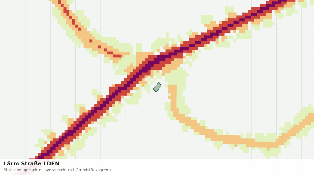 Statische Kartenansicht: Lärm Straße LDEN