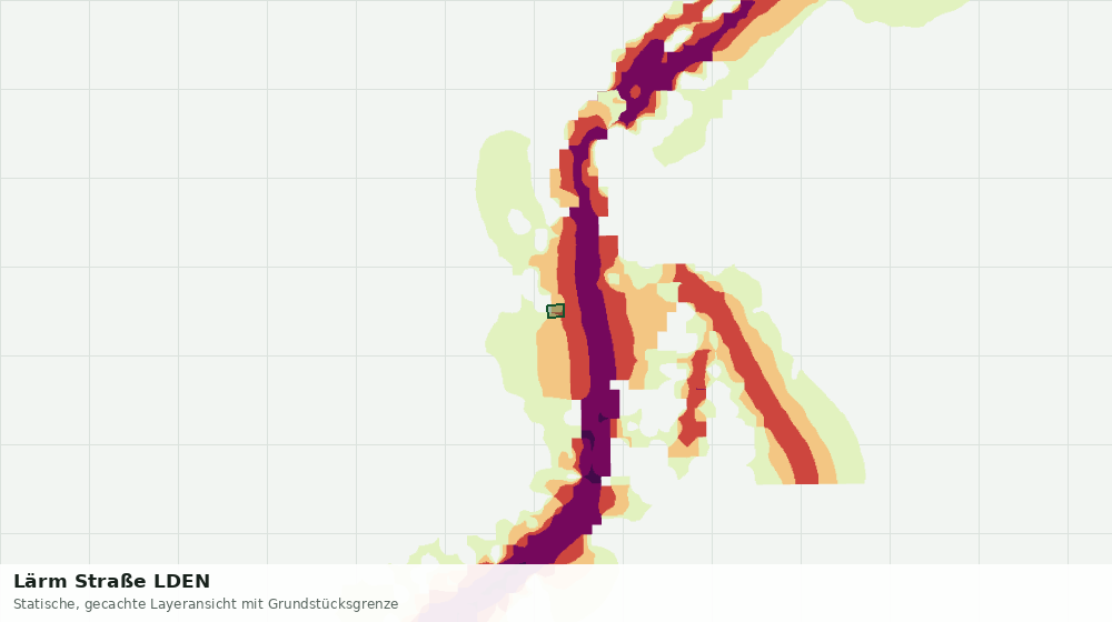 Statische Kartenansicht: Lärm Straße LDEN
